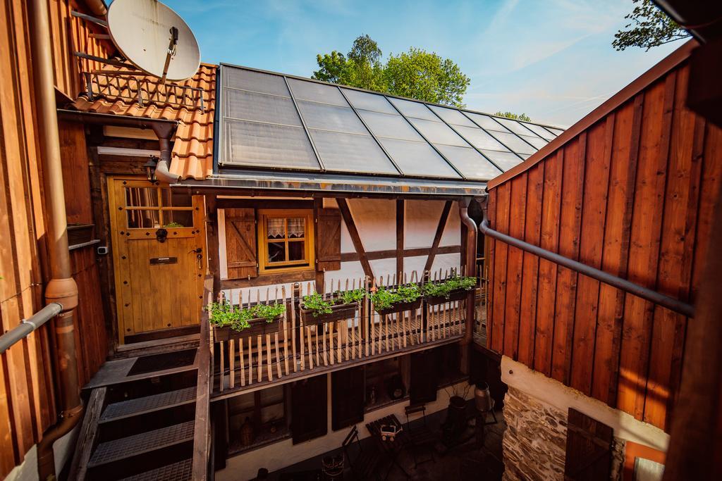 Ferienwohnung Altes Hinterhäusel Freiberg Exterior foto